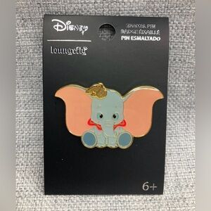 Loungefly Disney Dumbo Baby Dumbo Sitting Enamel Pin
